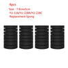 Four black replacement sponges for a Yu-118/YU-228A/YU-228C aquarium bio sponge filter.
