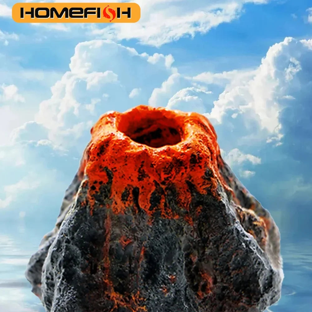 Gros plan sur une roche de lave ou une structure volcanique avec des textures orange vif et noir sur un fond de ciel bleu.