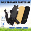 A multi-layer material pet carrier backpack shown with components including fabric and sponge layers.