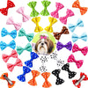 Colección de pinzas y lazos de pelo coloridos para el aseo de perros y gatos.