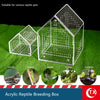 Caja de acrílico transparente para cría de reptiles, apta para geckos, mantis, arañas, grillos y escorpiones.