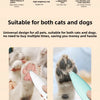 A close-up of a pet hair trimmer designed for both cats and dogs, showing the blade and housing.