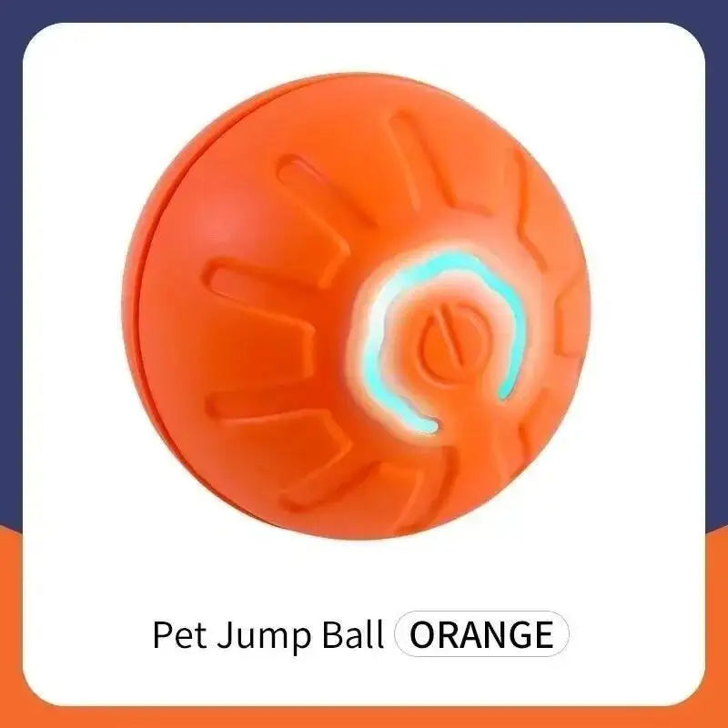 Orangeiges Hundespielballspielzeug mit Rillen und leuchtender Lichtfunktion
