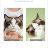 Vergleichstabelle, die die Wirksamkeit einer Tränenbürste bei der Entfernung von Tränen aus dem Auge einer Katze vor und nach