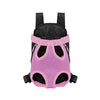 Sac à dos respirant rose pour animaux de compagnie, conçu pour chiens et chats.