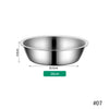 Stainless steel pet feeding bowl with a diameter of 10.5 cm and a depth of 4.9 cm.