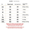 Size chart showing measurements for a floral summer dress for dogs and cats