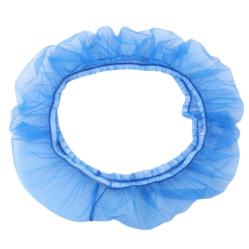 Light blue breathable nylon mesh bird cage seed guard