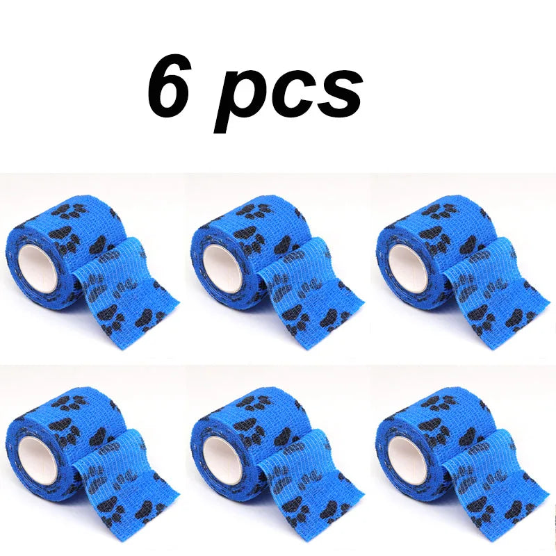 Six packs of blue pet puppies anti-dirt leggings for walking dogs