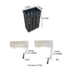 A black wall-mounted hydroponic plant basket with dimensions 7.9cm by 5.4cm and a clamp for mounting.