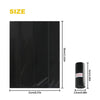 Black reusable pet poop bags shown with dimensions 21cm by 30cm.