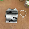 Striped Pet Dress for Small Dogs