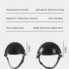 Casco de seguridad ajustable negro para mascotas (perros y gatos), vista lateral