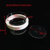 Acrylic bottom floating box with suction cups and a circular plate for fish breeding isolation