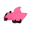 Bright pink water resistant life vest jacket for dogs