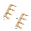 Wooden wall mounted cat climbing shelf featuring two bridges with 40cm length and 20.5cm width