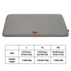 Gray washable dog sleeping mat suitable for crate and kennel use with various size options