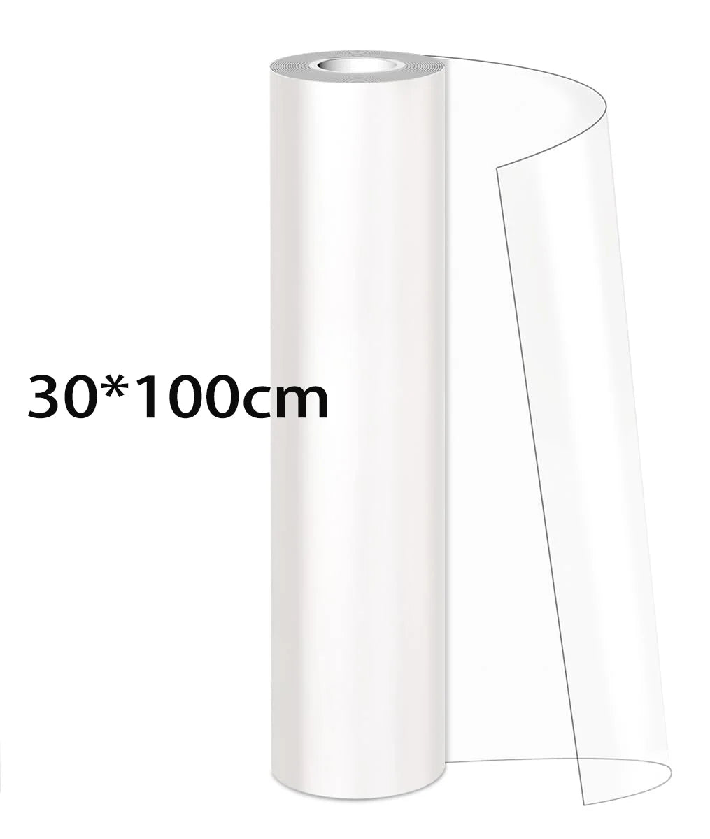 Roll of transparent cat scratch deterrent tape, 30 by 100 cm.