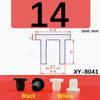 Four silicone rubber hole plugs in black and white, labeled as XY-8041.