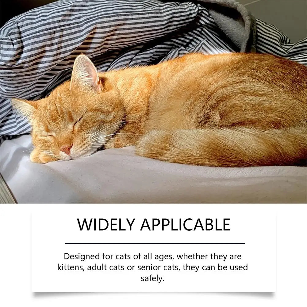 An orange tabby cat is sleeping peacefully on a white surface.