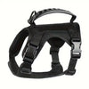 Black escape-proof mesh cat harness with adjustable fit