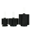 Black biochemical sponge filter with clear tubes for aquarium air pump