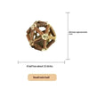 A small ball made of about 12 natural wooden teething sticks for cats.