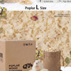 Boxed poplar wood chips bedding with natural poplar wood and a small white rodent