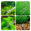 Stainless steel aquarium cleaning tool set with various tools for cleaning fish tanks