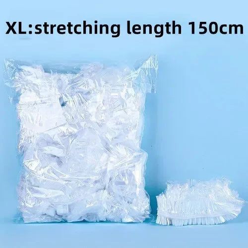 Durchsichtiger Plastiksack mit XL-Strecklänge 150 cm, wiederverwendbare Unterlage für Kaninchen- und Hamsterkäfige.