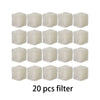 Twenty white hexagonal replacement filters for cat water fountains