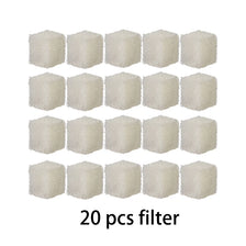 Twenty white hexagonal replacement filters for cat water fountains