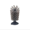 Silberne, stachelige Schildkröten-Schale zum Reinigen und Füttern.
