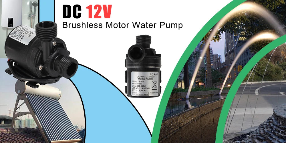 DC 12V brushless motor water pump for irrigation systems