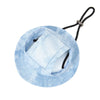Light blue pet sun hat with ear holes for dogs and cats