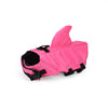 Pink and black waterproof life vest jacket for dogs