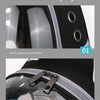 Detail display showing metal edging air permeability and a smooth zipper on a black pet carrier backpack