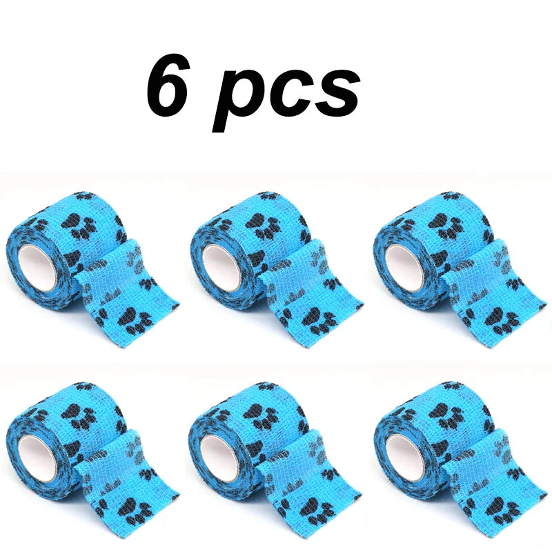 Six packs of blue pet puppies anti-dirt leggings for walking dogs