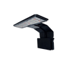 Schwarze Clip-Lampe mit mehrfarbigem LED-Licht, für den Einsatz in Aquarien konzipiert.