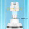 A white rechargeable electric pet nail grinder is shown with three different polishing methods for various pets.