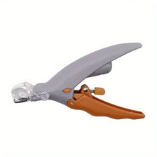 Coupe-ongles LED gris pour animaux, conçu pour un toilettage sûr des chiens et chats.