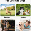 A collection of multi-purpose universal pet dry cleaning gloves shown in various contexts: outdoors, garden, travelling, and 
