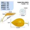 Yellow realistic reptile basking platform with a suction cup and a long stem.