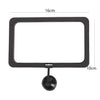 Anneau d'alimentation noir avec un cadre de 16 cm et un mécanisme de suspension de 10 cm pour poissons d'aquarium