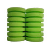 A set of green biological aquarium sponge filters arranged in two vertical columns.