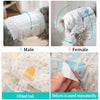 Image showing male and female dogs wearing leakproof sanitary diapers for dogs