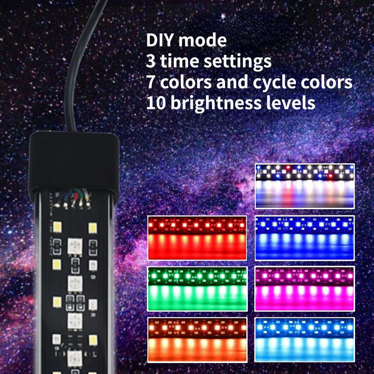 DIY programmierbare LED-Aquarienbeleuchtungsleiste mit mehreren Farb- und Helligkeitsstufen