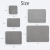Diverses tailles de tapis à litière pour animaux en plastique waterproof, allant de 30 cm à 75 cm.