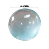 Durchsichtbare hellblaue Knetball-Stressbälle mit 4 cm Durchmesser.