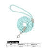 A coiled light blue traction rope with a quick-release clip and a size S label.